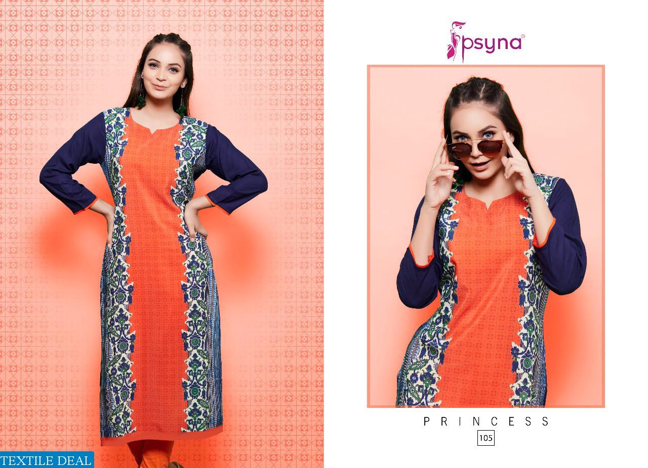 psyna princess vol-10 Wholesale ready made kurtis